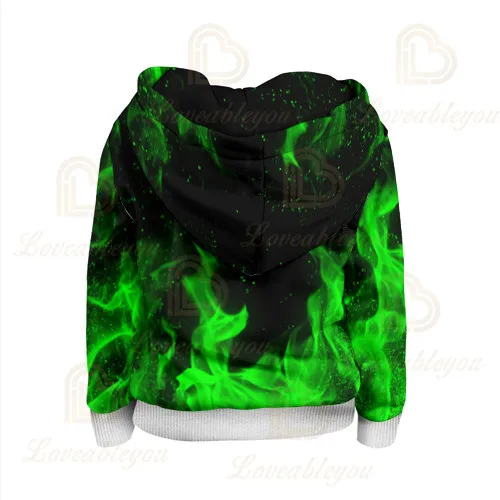 Sandy WEREWOLF LEON and Star, Carl Shoot Game 3D Hoodies Clothing Sweatshirt Children Crow Shoot Kids Leon Tops Boys Girls