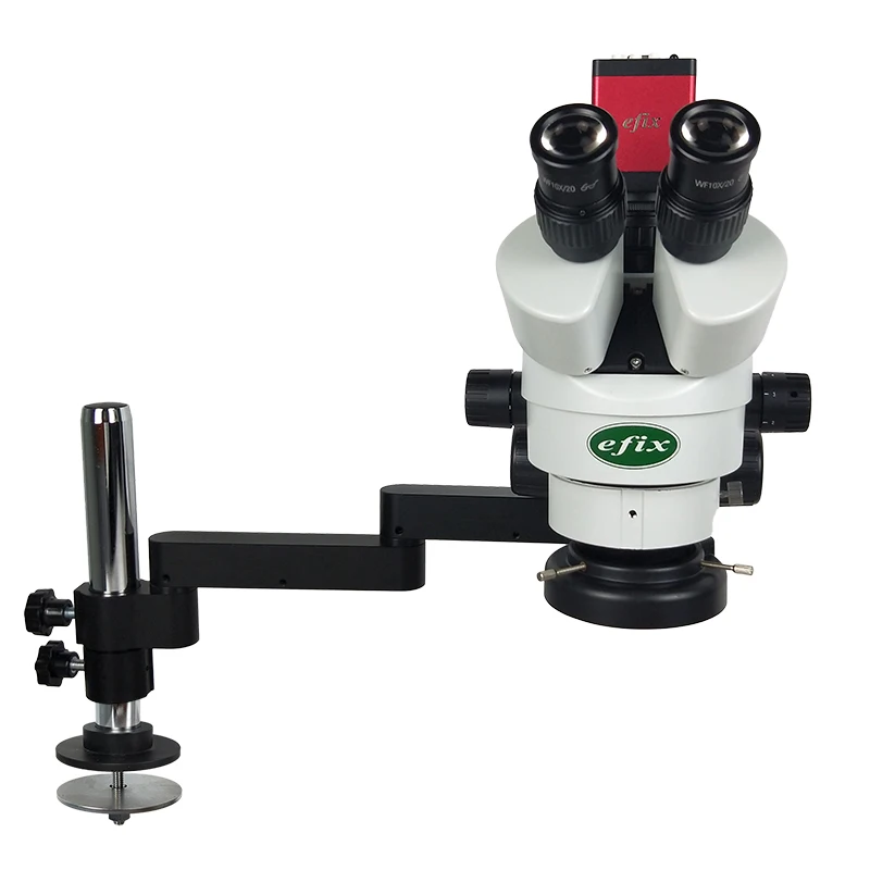 Efix 13MP 3 5 90X портативная универсальная подставка тринокулярный микроскоп HDMI VGA