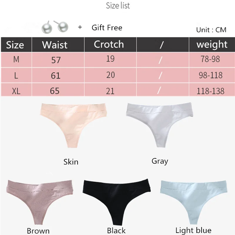 

3Pcs/Lot Women's Cotton Thong Panties String Underwear Women Briefs Sexy Lingerie Pants Intimate Ladies Low-Rise G-String