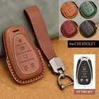 Новинка кожаный чехол для автомобильного ключа чехол для Chevy Camaro Malibu Cruze Spark Volt 2019 Блейзер Equinox raverse Spark Trax Volt