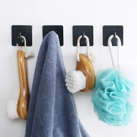 self adhesive hook wall hanger stick rustproof bathroom kitchen door hooks