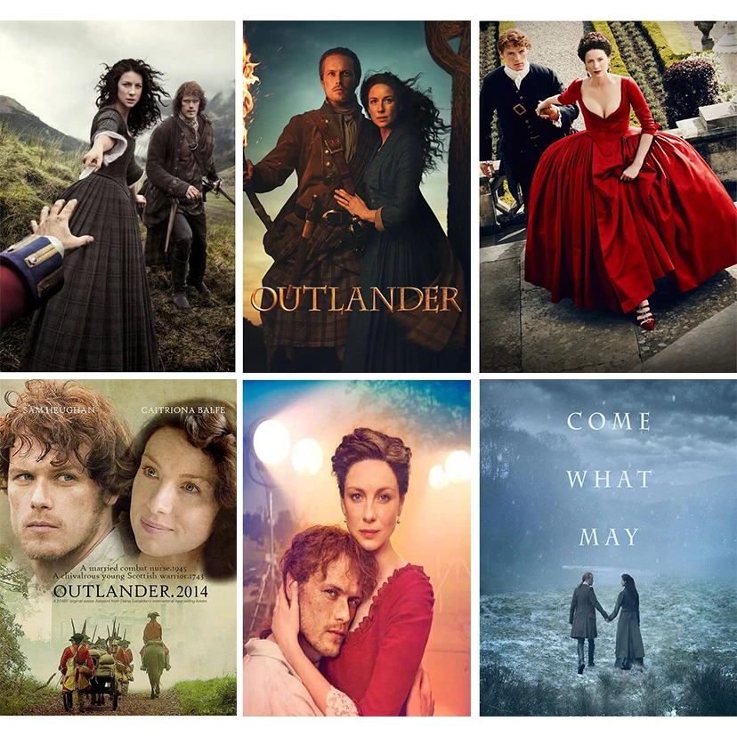 Алмазная картина сделай сам полноразмерная 5D из классического фильма Outlander