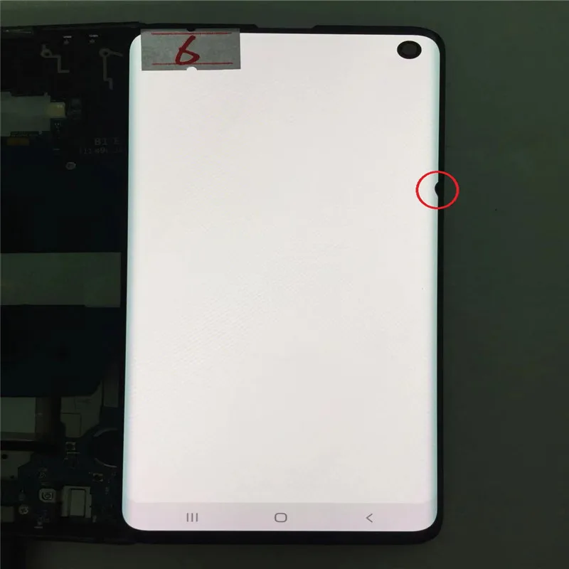 NO.6 AMOLED экран с черными точками для samsung Galaxy S10 G973U G973F G973A G973V ЖК-дисплей сенсорный экран в сборе - Цвет: NO.6