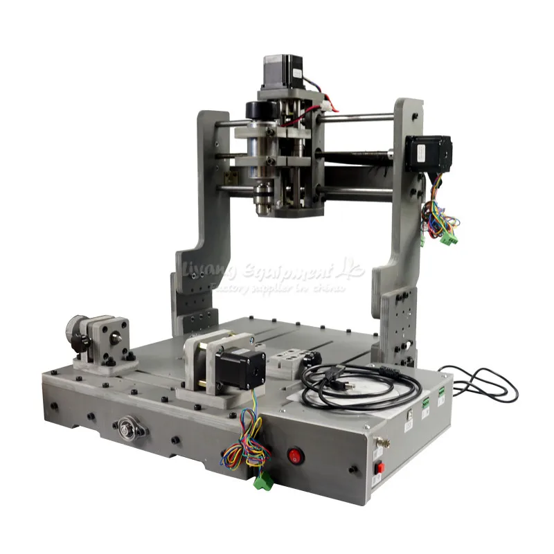 DIY 3040 3 оси Мини CNC обрабатывающий станок с ЧПУ для хобби 4 DC Веретено) 300 Вт сделать