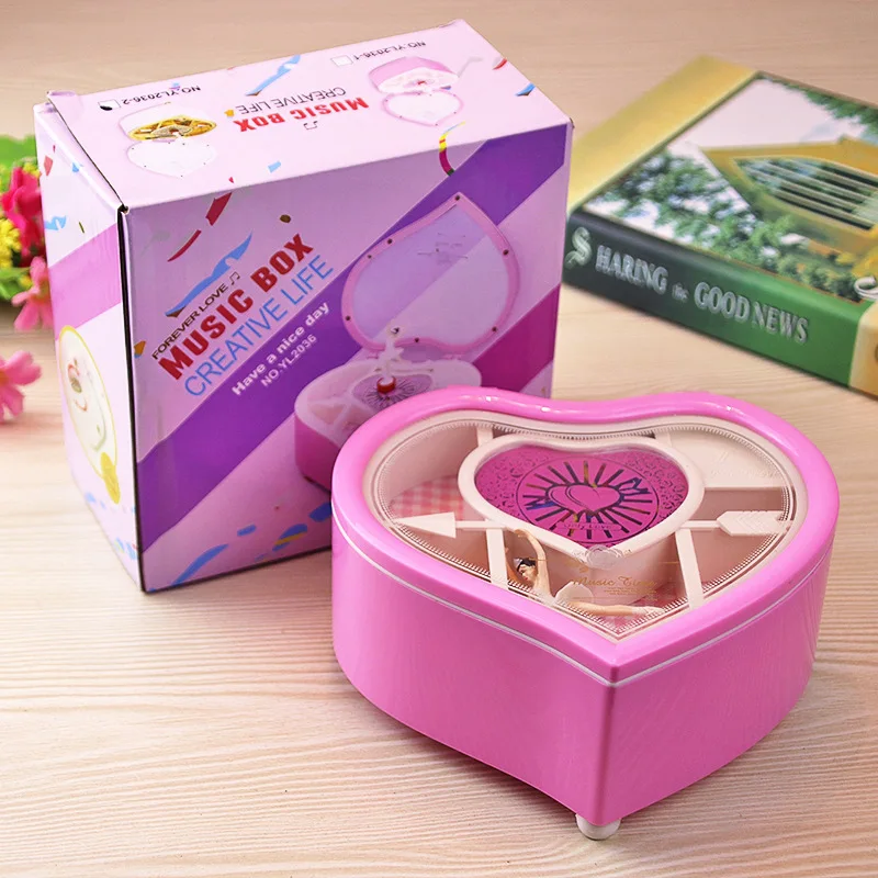 

Love Rotating Girl Music Box Couple Birthday Music Box Student Gift Girl Personality Jewelry Box
