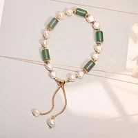 vintage natural pearl beads jade agate women bracelets on hand chain bangles jewelry aesthetic fashion female popular now new