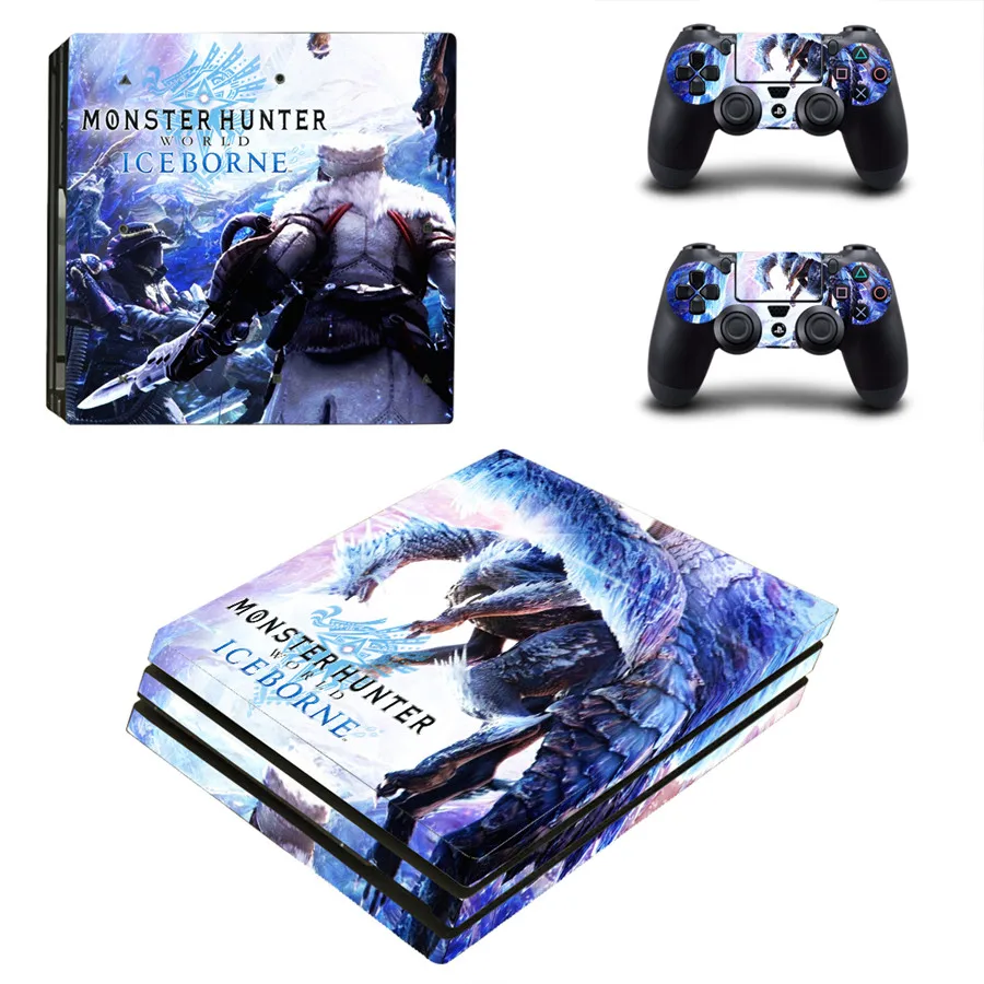 Стильная наклейка для консоли и контроллеров Monster Hunter Виниловая PS4 Pro PlayStation 4