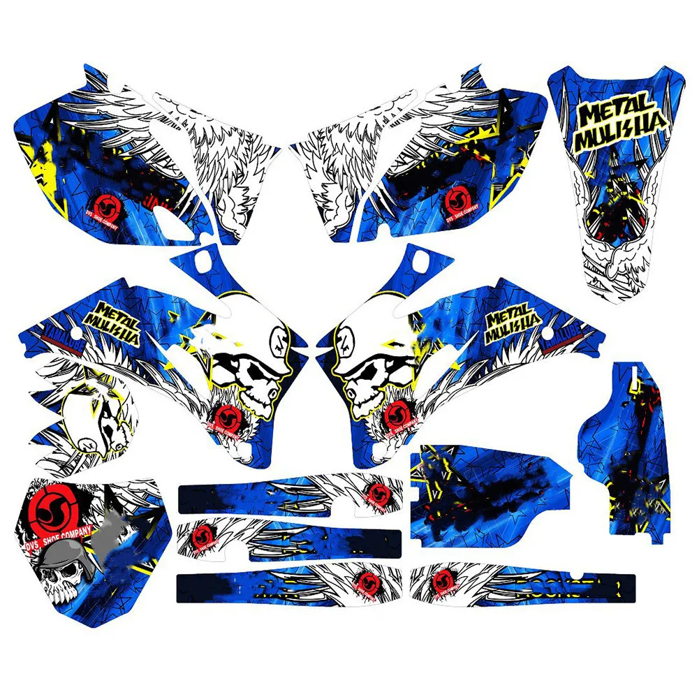 Full set of 3M Stickers Motorcycle Graphics Decals For yamaha YZ250F YZ450F YZF250 YZF450 2006 2007 2008 2009 YZF 250 450YZF | Автомобили