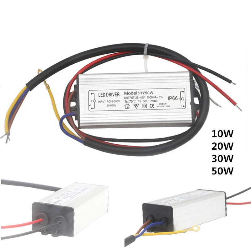 Водонепроницаемый Светодиодный драйвер для монохросветильник чипа 10/20/30/50/100 Вт |