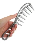 Расческа с широкими зубьями Акула, пластиковая расческа для волос, расческа для парикмахерских салонов, массажер для укладки волос, инструмент для завивки волос