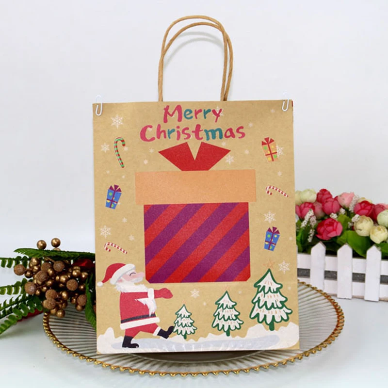 6 шт. оригинальная подарочная коробка Санта сделай сам граффити конфеты