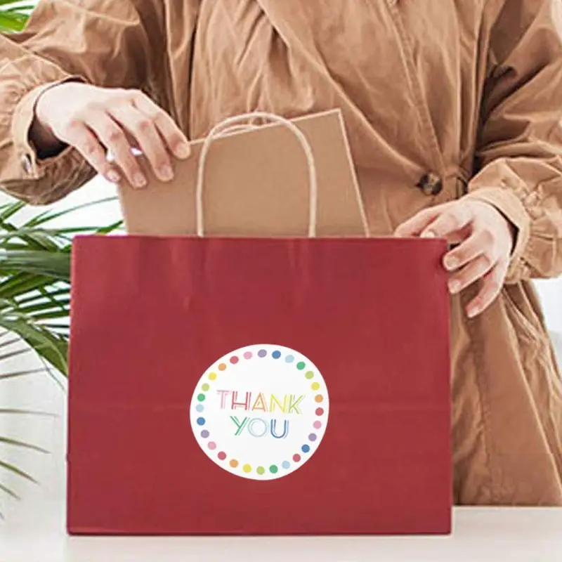 500 шт хорошего дня стикер s круглая печать этикетка для маленького магазина