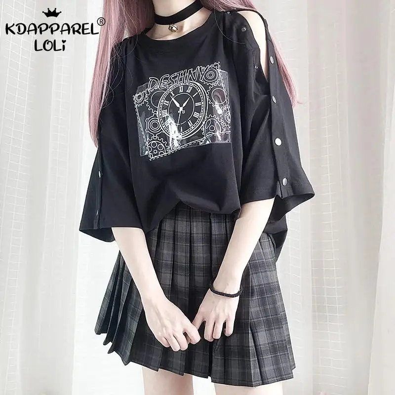 Женская хлопковая футболка с коротким рукавом милый топ открытыми плечами для