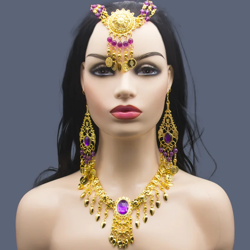 

Indian Jewelry Head Bohemian Boho Coin Beautiful Accessories for Indian Dance Performances Beaded Women Head Chain Jewelry Hot