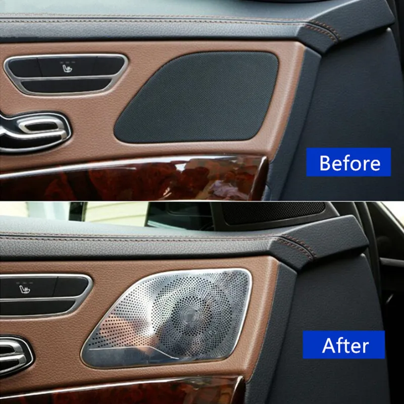 CNORICARC нержавеющая сталь автомобильная дверь стерео аудио динамик крышка отделка