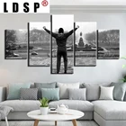 LDSP статуя 5 панель Рокки вдохновляющая живопись на холсте HD Бальбоа печать на стене 5 шт. кино плакат домашняя живопись декоративная