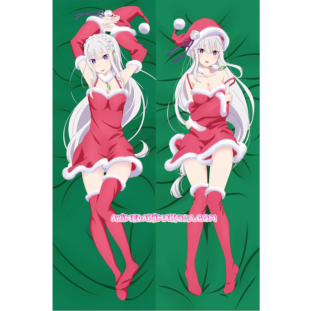 

Re:Zero Life in a different world from zero Dakimakura Emilia Anime Girl Hugging Body Pillow Cover Case