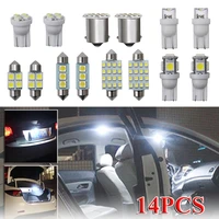 14pcs led t10 1157 31mm 36mm 41mm car interior light kit interior dome trunk license plate lamps map light bulb kit