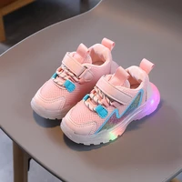 handsome new luminous sneakers girl boy led light up shoes kids non slip glowing sneakers children breathable casual sport shoes