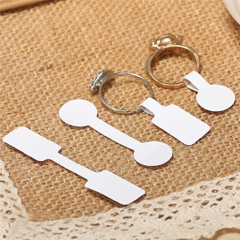 100pcs/bag Blank Paper Price Tags Stickers For Craft Necklace Ring Bracelet Labels Display Jewelry Making Findings | Украшения и