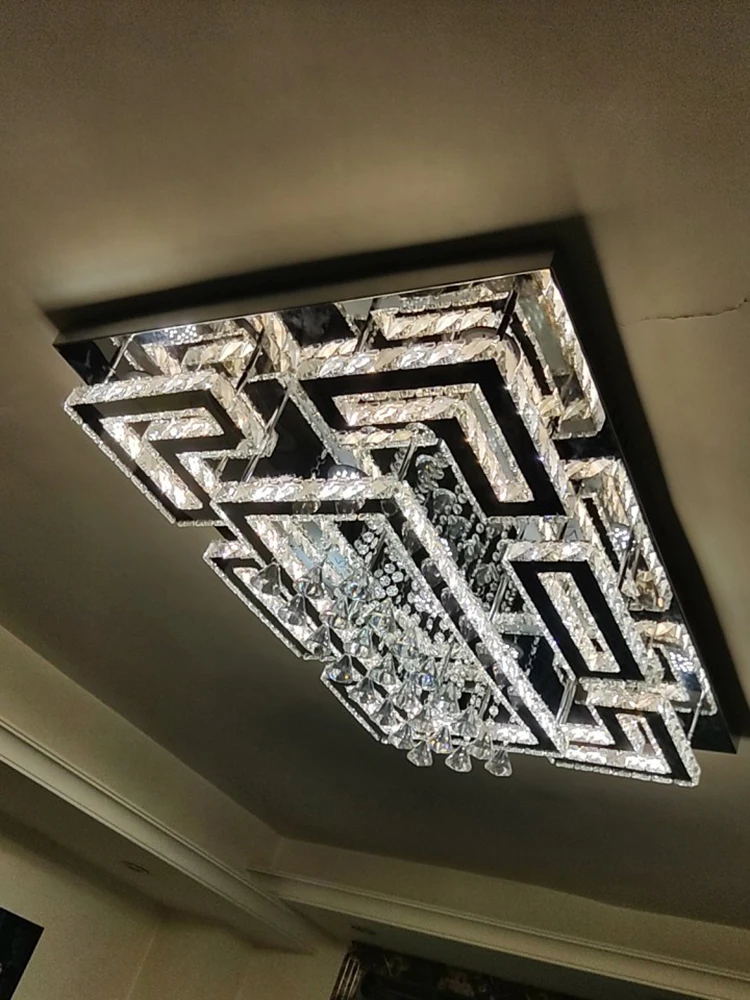 Роскошные модные хрустальные потолочные светильники для гостиной Потолочные в