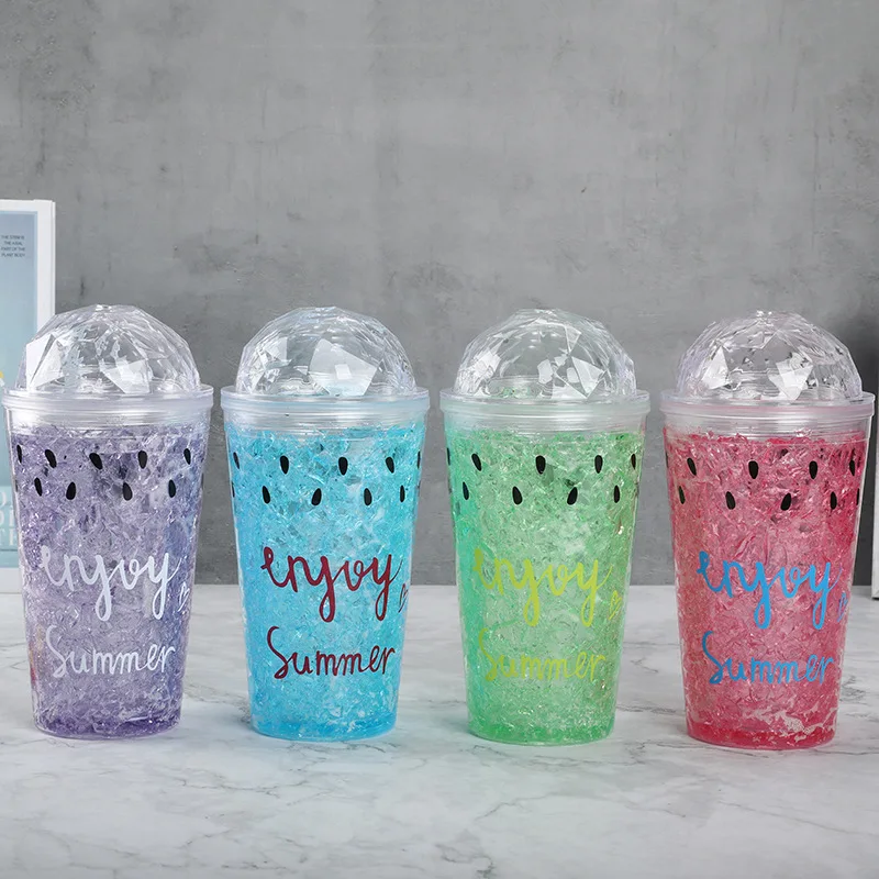 Креативная уличная летняя чашка для льда гелевая охлаждающая двойная