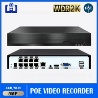 h 265 4ch 8ch poe nvr with hard disk audio input 8 channel network video recorder onvif 2 4 for ip camera security system