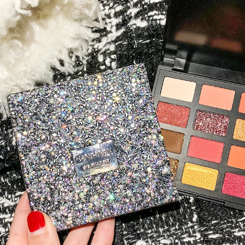 

12 Colors Professional Eyeshadow Pallete Waterproof Glitter EyeShadow Palette Shimmer Matte Pigmented Cosmetic Makeup Palette