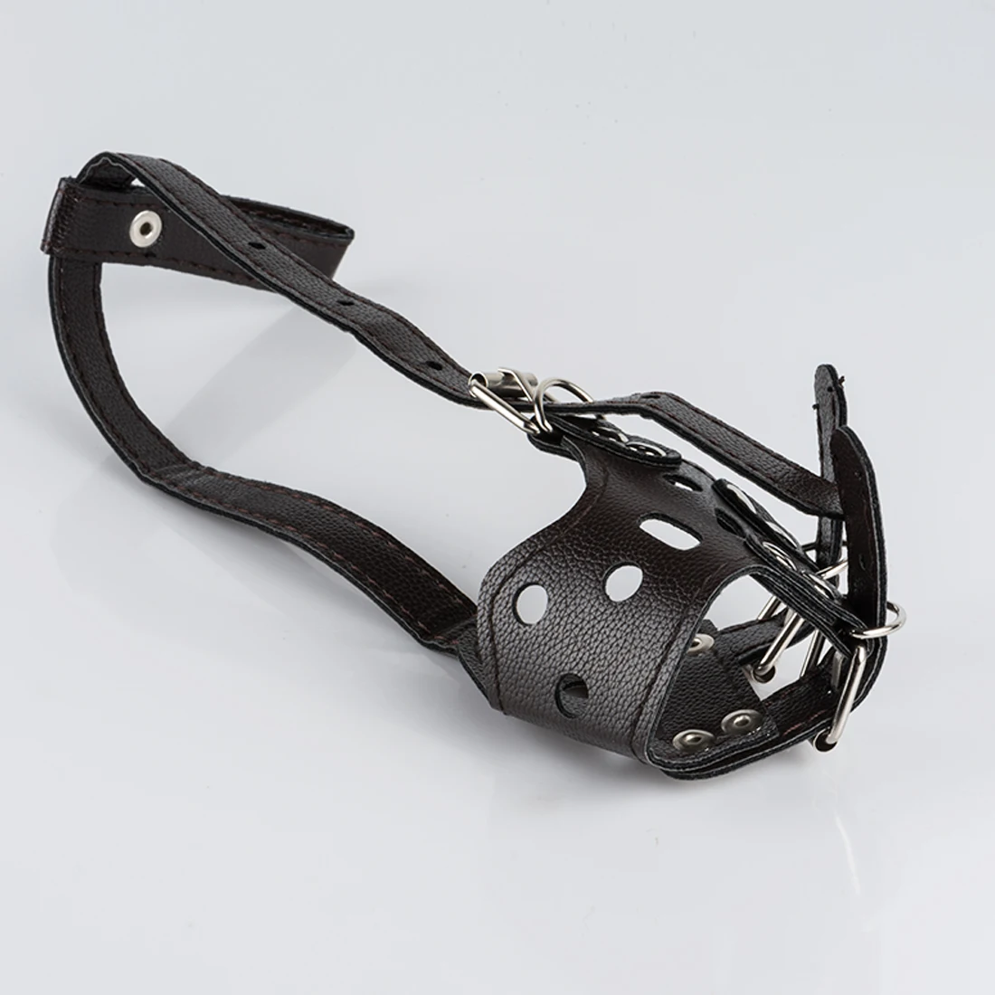 Аксессуары для собак регулируемая дышащая маска намордник из искусственной кожи