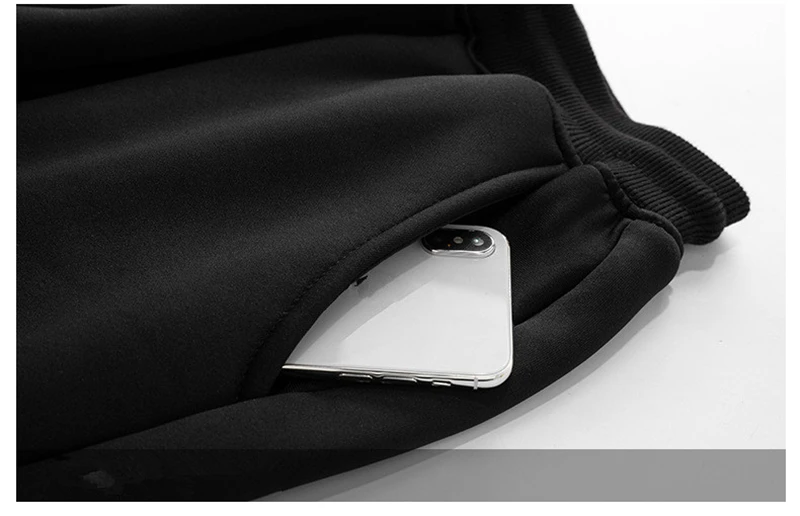 Men's Super Winter Warm Pants Outside Fleece Joggers Thick Loose Sweatpants Streetwear Heavyweight Zipper Long Trousers Men 7XL