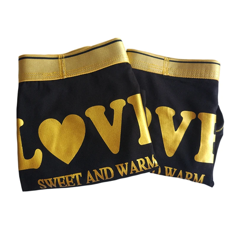 Новинка симпатичное хлопковое нижнее белье для пар мультяшное влюбленных мягкие