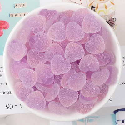10 Pieces 10 шт. милые Полимерные Подвески в виде сердечек и конфет для наполнителя слизи DIY Украшение для торта украшения телефона Полимерные Подвески поставки слаймов игрушки - Цвет: 10 Pieces