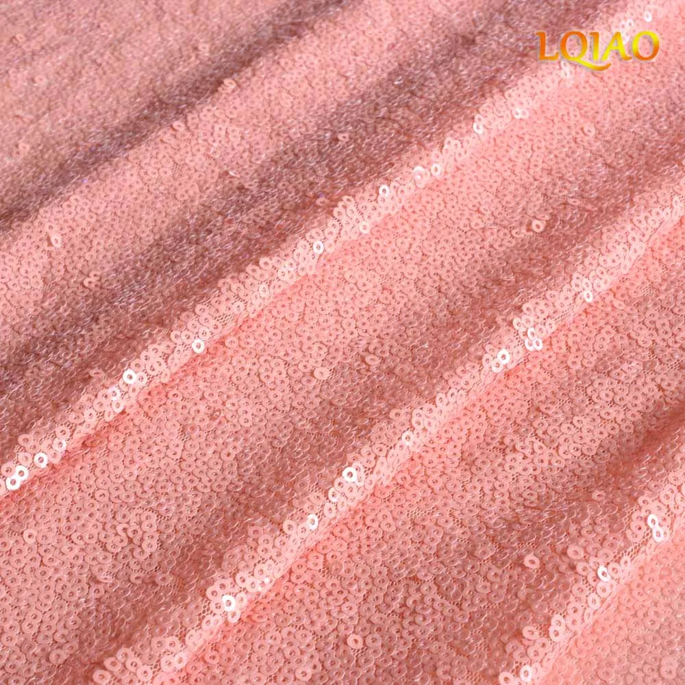 Coral Pink Прямоугольная скатерть с блестками 120x200 см/120x400 см-скатерть из розового золота с блестками для свадебной вечеринки, Рождественское украшение - Цвет: Coral Pink