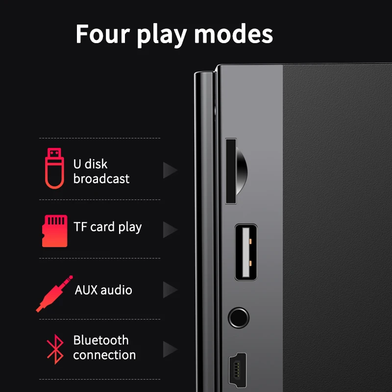 Портативная Bluetooth колонка 2200 мАч сабвуфер большой мощности беспроводная