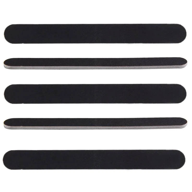 5 шт./10 шт. профессиональная пилка для ногтей черная 100/180 наждачная бумага пилки