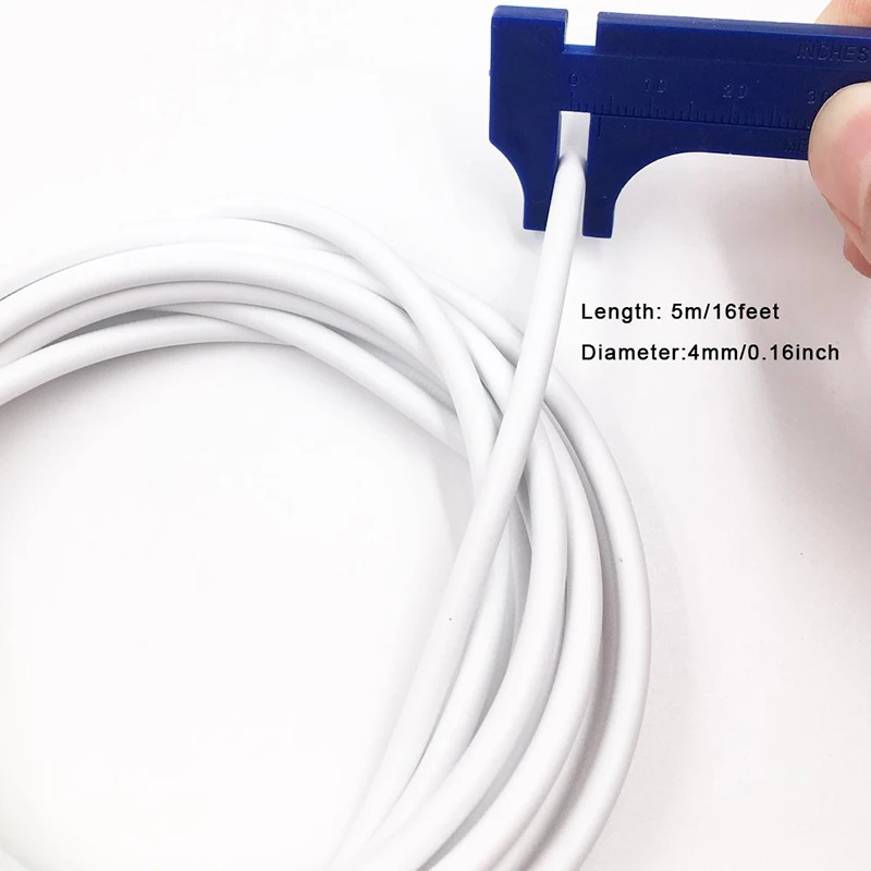 Веревка для штор различные характеристики ПВХ белая пружина с пластиковым
