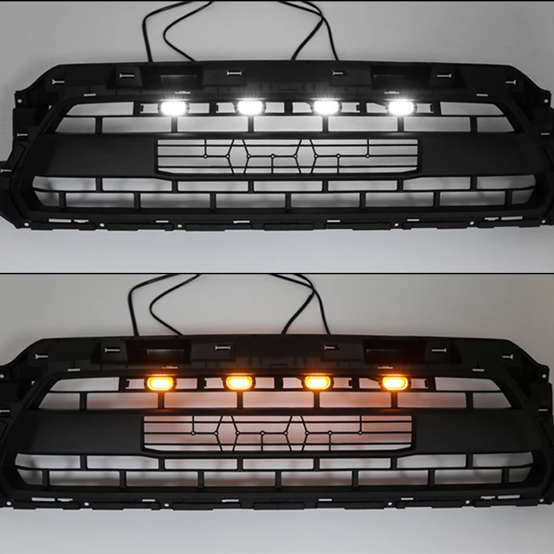 IJDM 4 шт. набор передний бампер Капот Решетка Светодиодный Янтарный Белый свет для