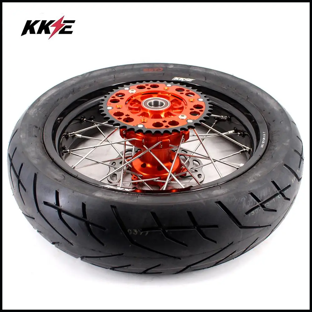 KKE 3,5/4,25 Super moto CUSH приводные колеса CST Набор шин для KTM EXC EXCF SX SXF XCW XCF 125-525cc 2003- Supermotard Rim