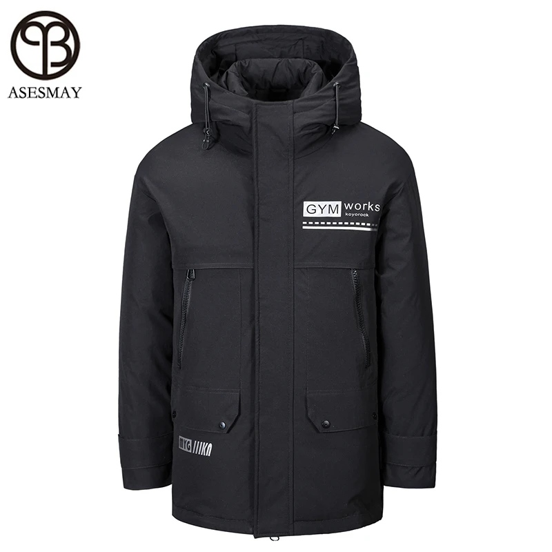Мужской пуховик Asesmay брендовая одежда гусиные зимние пальто высококачественные