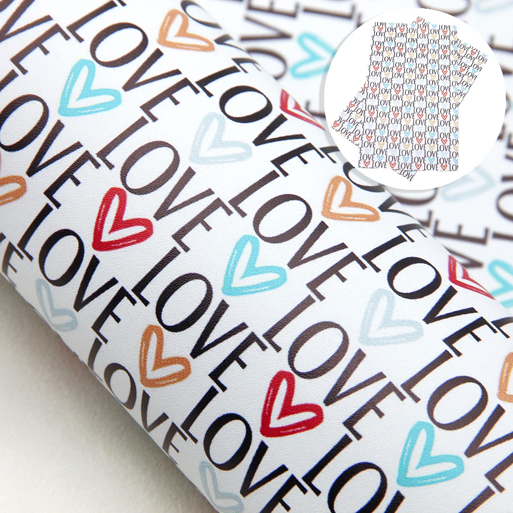 Аксессуары David 20*33 см гладкая Синтетическая кожа с принтом сердца для