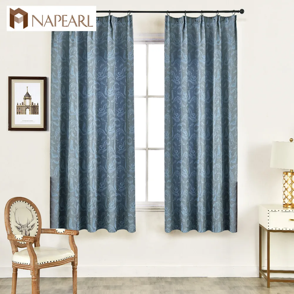 NAPEARL 1 шт. короткий занавес современный Феникс жаккард элегантные драпировки