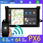 Мультимедийный плеер PX6 4 Гб + 64 ГБ Android 10 для Toyota Prius 2016-2020 Bluetooth 5,0 DAB DSP CarPlay 5 * USB