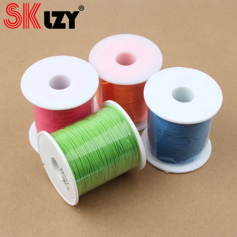 100 ярдов нейлоновый шнур китайский с узлом браслет макраме плетеный 0 8 мм для