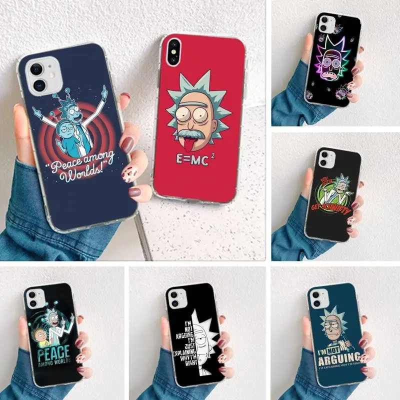 YJZFDYRM Crazy Ricks Mortys чехол для телефона iPhone 11 pro XS MAX 8 7 6 6S Plus X 5S SE 2020 XR чехол|Бамперы| |
