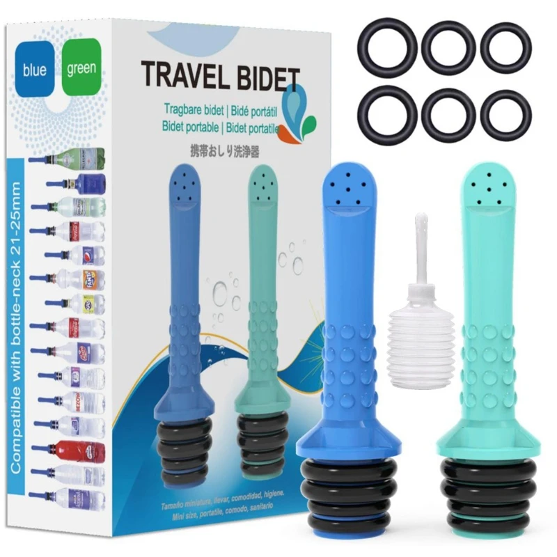 

E65B 3pcs Travel Bidet Peri Bottle Travel Upside Down Bottle for Personal Hygiene