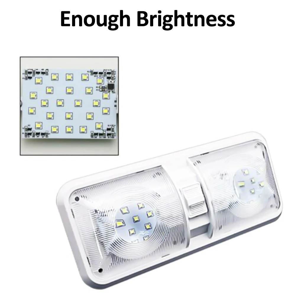 12 В 3528SMD Автомобильный светодиодный Внутренний двойной купольный потолочный