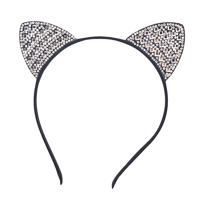 Обручи с цветами и кошачьими ушками для девочек головные уборы детские повязки