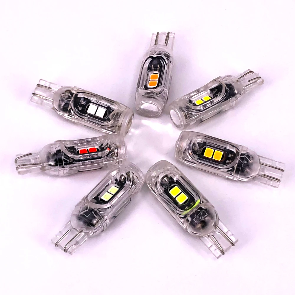 

50 шт. Новинка T10 3030 5smd светодиодный W5W 194 168 Canbus пластиковая защита для автомобильного интерьера лампа для чтения двери номерного знака клинов...