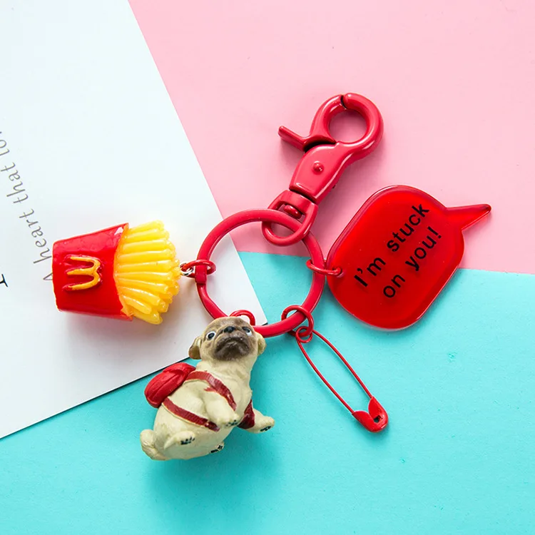 Супер пожарный питомец Шиба ину собака брелок мультфильм креативная Мужская и