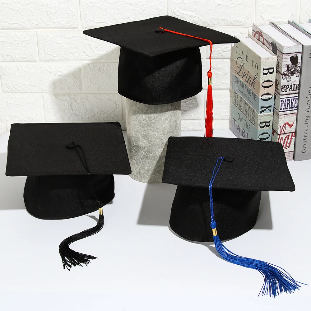 

Unisex Adult Academic Graduation Mortarboard Hat With Tassel Graduation Party Congrats Grad